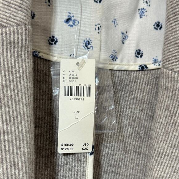 Anthropologie PILCRO Women’s Large Academia Blazer Coat Natural Beige NWT - Picture 6 of 8